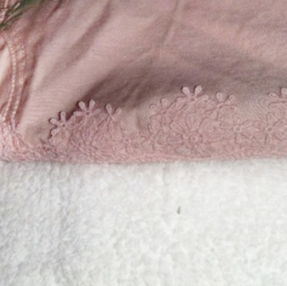 Cat and jack pink stretch floral laced sid…